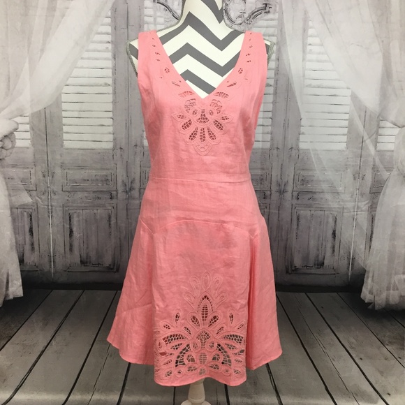 71 off Neiman Marcus Dresses & Skirts Neiman Marcus Pink Linen Fit